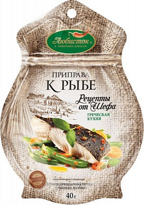Приправа до риби Рецепти від шефа 40 г Любисток (4820159132294)