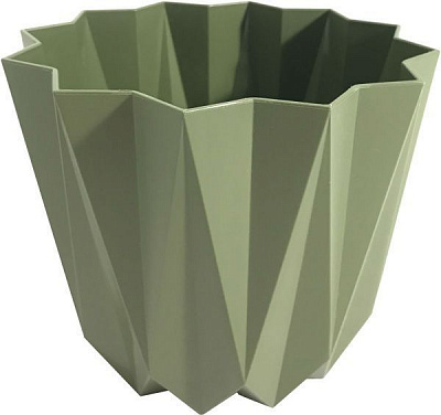 Горщик для квітів Elif Plastik Призма фігурний 2,25 л зелений (475З)