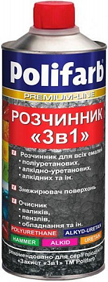 Растворитель 3 в 1 Polifarb 0,4 л 0,4 кг