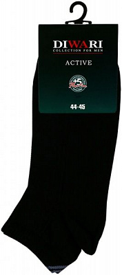 Носки DiWaRi ACTIVE 018 короткие р. 29 черный 