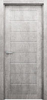 Дверне полотно Інтер'єрні двері Оріон штучний шпон ПГ 800 мм світло-сірий бетон 