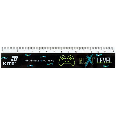 Линейка пластиковая 15 см Next Level K26-090-2 KITE