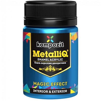 Декоративна фарба Kompozit акрилова MetalliQ блакитне сяйво 0,07кг