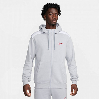 Джемпер Nike M NSW SP FLC FZ HOODIE BB FQ8819-012 р.XL серый