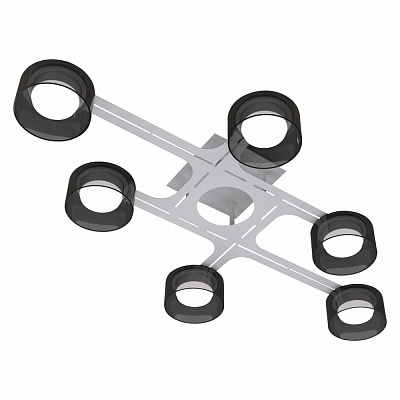 Люстра стельова Hopfen SAGA-GX-6-CL WH 6xGX53 білий