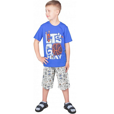 Комплект для хлопчиків Roksana р.116–122 синій №0014/12036