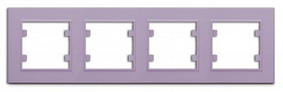 Рамка чотиримісна Makel Karea горизонтальна світло-бузковий