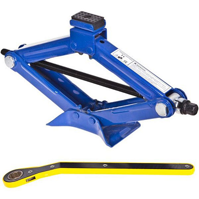 Домкрат механический ромбический Vitol с трещоткой 1 т