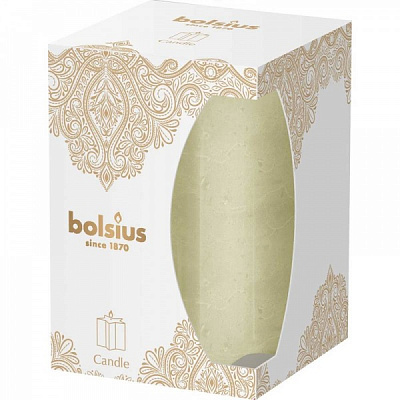 Свеча столбик звезда 100/70 крем Bolsius