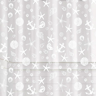 Шторка для ванны Werk Путешествия океана 180×180 см WK-10001