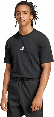 Футболка Adidas M SL SJ T BLACK/WHITE JE9024 р.S черный