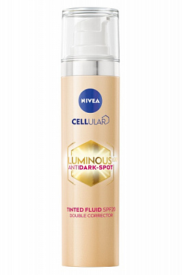Флюїд денний Nivea тонуючий LUMINOUS630 Подвійна корекція SPF 20 40 мл