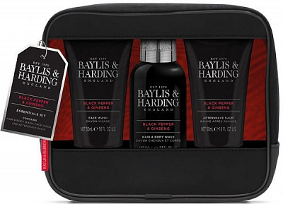 Набор подарочный для мужчин Baylis&Harding Signature Men’s Black Pepper&Ginseng BH20BPBAG