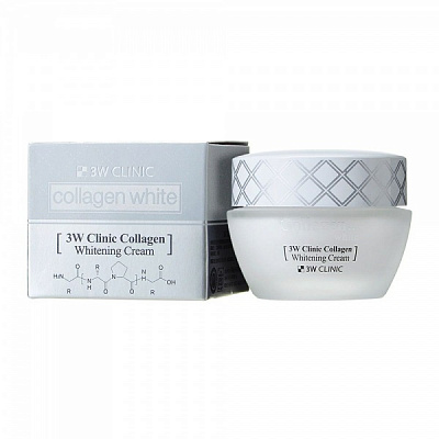 Крем для обличчя день-ніч 3W Clinic Collagen Whitening Cream 60 мл