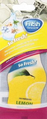 Ароматизатор підвісний Fresh Dry So Fresh Lemon 94637
