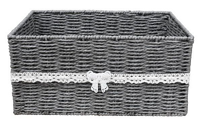 Кошик плетений Handy Home EW-61 L Бантик паперова рафія 170x360x270 мм