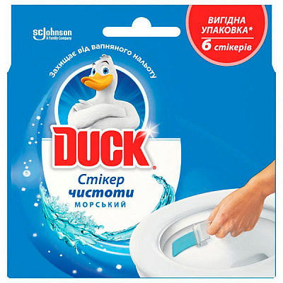 Засіб Туалетный утенок Стікер чистоти Морський економічна упаковка 655564
