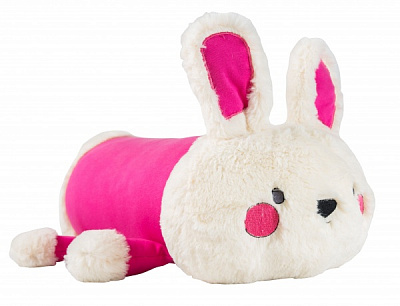 Подушка декоративна Тигрес Зайченя білий із рожевим ПД-0239