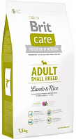 Корм Brit Care Adult Small Breed с ягнятиной и рисом 7,5 кг 132706