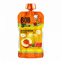 Пюре фруктовое Равлик Боб яблоко-персик 250 г 
