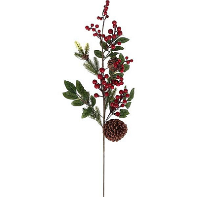 Ветка рождественская 40674 71 см