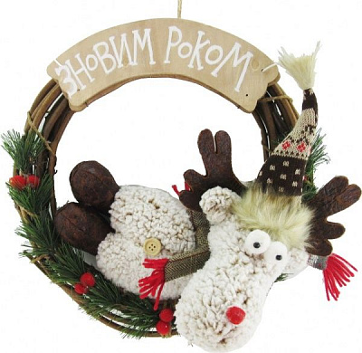 Мягкая игрушка Лось с табличкой MC26-280036B 36 см 