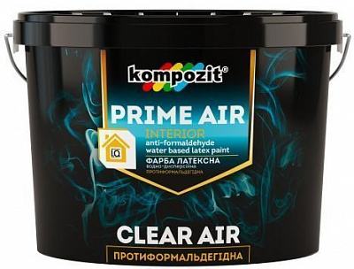 Фарба латексна Kompozit антиформальдегідна PRIME AIR шовковистий мат 4,5л