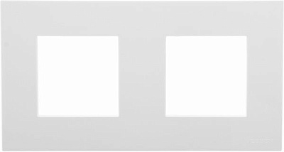 Рамка двухместная ABB ZENIT универсальная белый N2272.1 BL