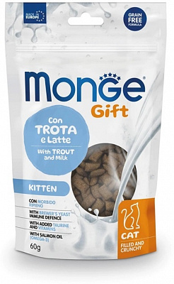 Ласощі Monge kitten форель і молоко 60 г