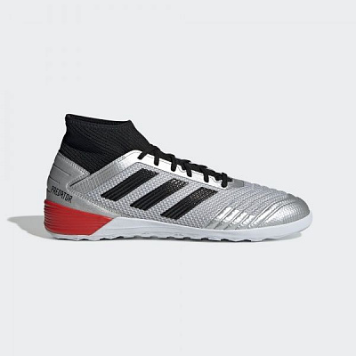 Бутси Adidas PREDATOR 19.3 IN F35614 р. UK 8,5 сріблястий