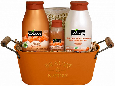 Набір подарунковий для жінок Cottage Sweet Caramel у кошику