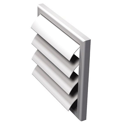 Решетка Вентс МВ 120Ж пластик белый 