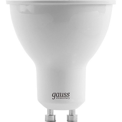 Лампа светодиодная Gauss Elementary 5.5 Вт MR16 матовая GU10 220 В 2700 К 13616 