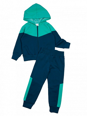 Спортивный костюм Luna Kids р.146–152 темно-синий/мятный 