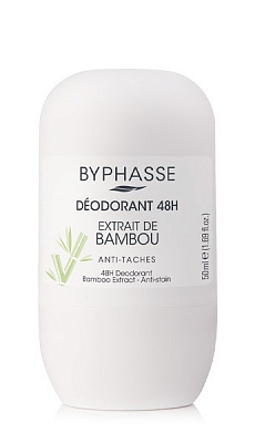 Дезодорант Byphasse роликовый Экстракт бамбука 48 часов 50 мл