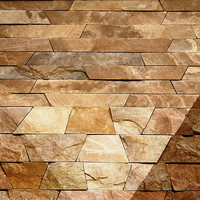 Камінь KLVIV піщаник Опілля червоне 30 мм 0,5 кв.м