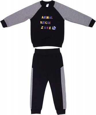 Спортивний костюм Luna Kids для хлопчика 103554 р.110 чорний 103554