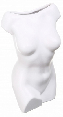 Ваза керамическая Rezon Афродита 18 см белый 