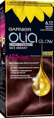 Краска Garnier Olia 6.12 cветящийся светло-каштановый 112 мл