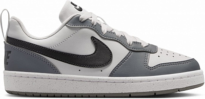 Кроссовки для мальчиков демисезонные Nike COURT BOROUGH LOW RECRAFT DV5456-016 р.39 серые