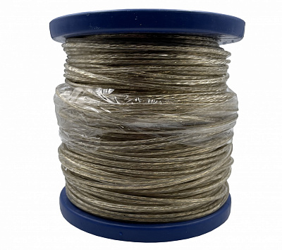 Трос металлополимерный желтый D=2,5 мм на метраж пог. м