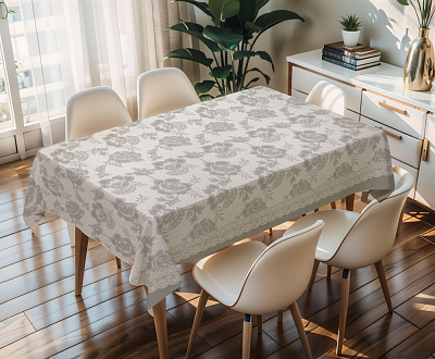 Скатерть Прованс PW195-R1393-1-2 137x200 см белый Dariana