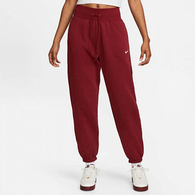 Брюки Nike W NSW PHNX FLC HR OS PANT DQ5887-677 р. L красный