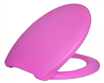 Сиденье для унитаза с крышкой СУ-1.5 розовое
