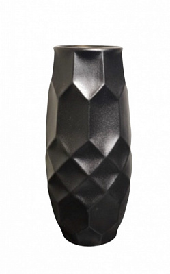 Ваза керамическая Nana ceramics Эдем 32 см черный муар