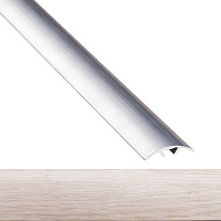 Порожек алюминиевый 6-А Лугалпроф радиальный скрытый крепеж 5х30x900 мм дуб белый