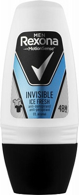 Антиперспирант для мужчин Rexona Невидимий Прозорий лід 50 мл