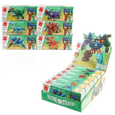 Конструктор Qman 1414 трансформер (робот+дино) в асортименті ODT103485