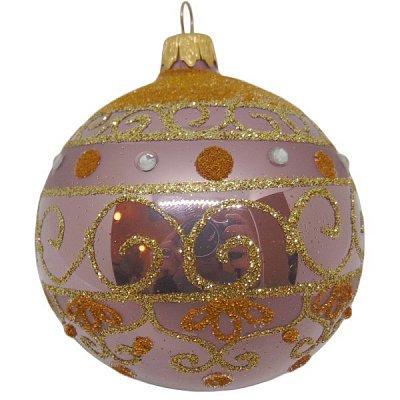 Куля новорічна скляна d80 AX13 0520