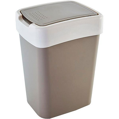 Відро для сміття Алеана 10 л какао/біла роза 122066